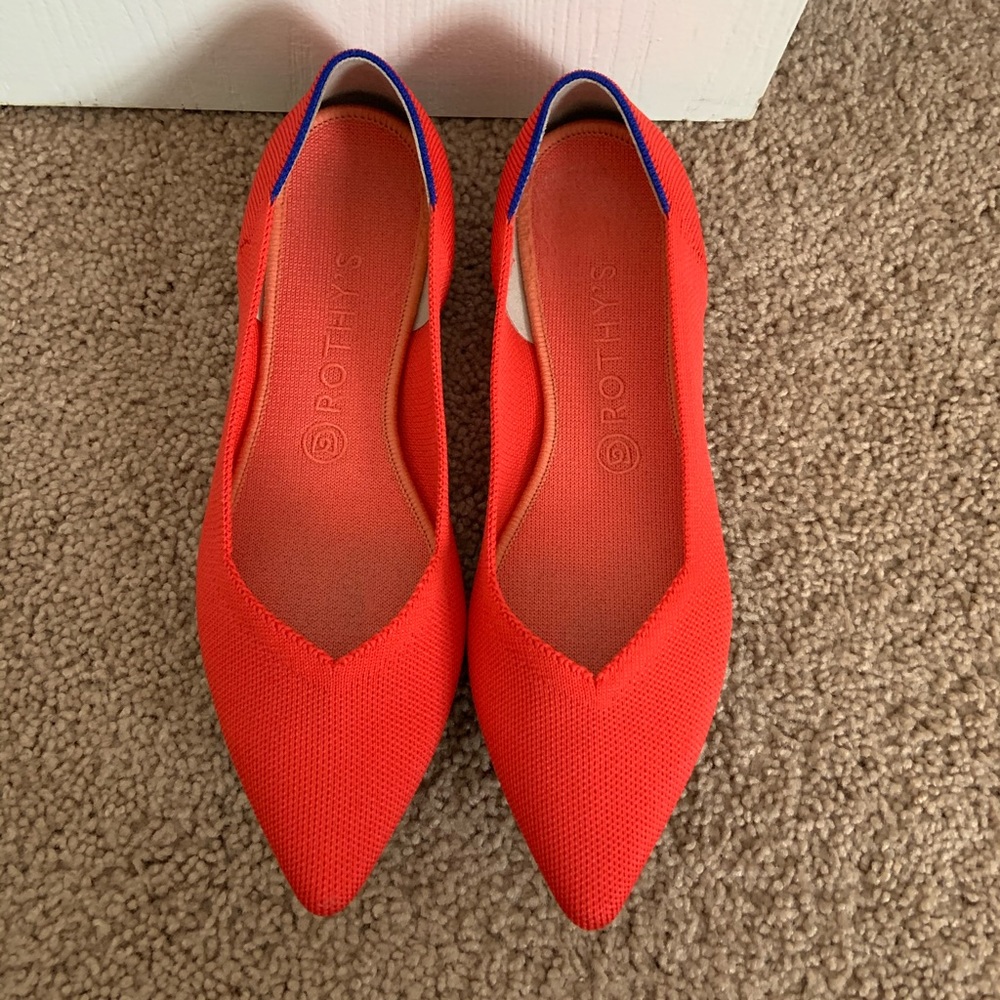 Rothy’s The Point Flame Red Size 10